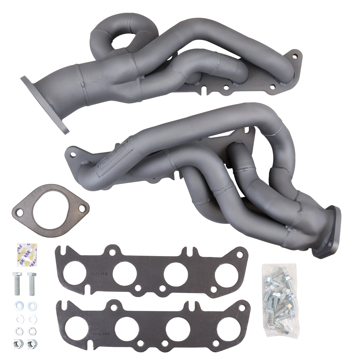 BBK Performance Parts 1848 - 2015-2017 MUSTANG 5.0 GT 1-3/4 TUNED LENGTH SHORTY HEADERS (TITANIUM CERAMIC) 1