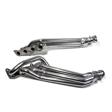 BBK Performance Parts 18560 - 2011-23 MUSTANG GT 5.0 1-7/8 LONG TUBE EXHAUST HEADERS (POLISHED SILVER CERAMIC) 1