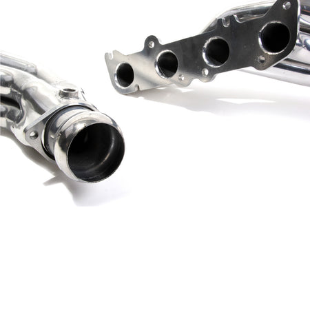 BBK Performance Parts 18560 - 2011-23 MUSTANG GT 5.0 1-7/8 LONG TUBE EXHAUST HEADERS (POLISHED SILVER CERAMIC) 5
