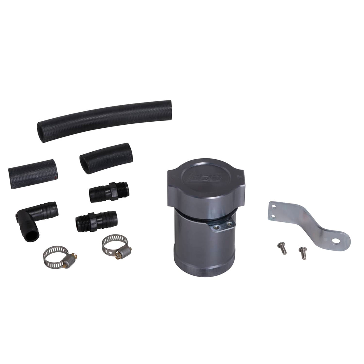 BBK Performance Parts NA BBK Performance Parts 18950 - 2005-2010 MUSTANG GT CNC BILLET ALUMINUM OIL SEPARATOR KIT (PASSENGER SIDE)