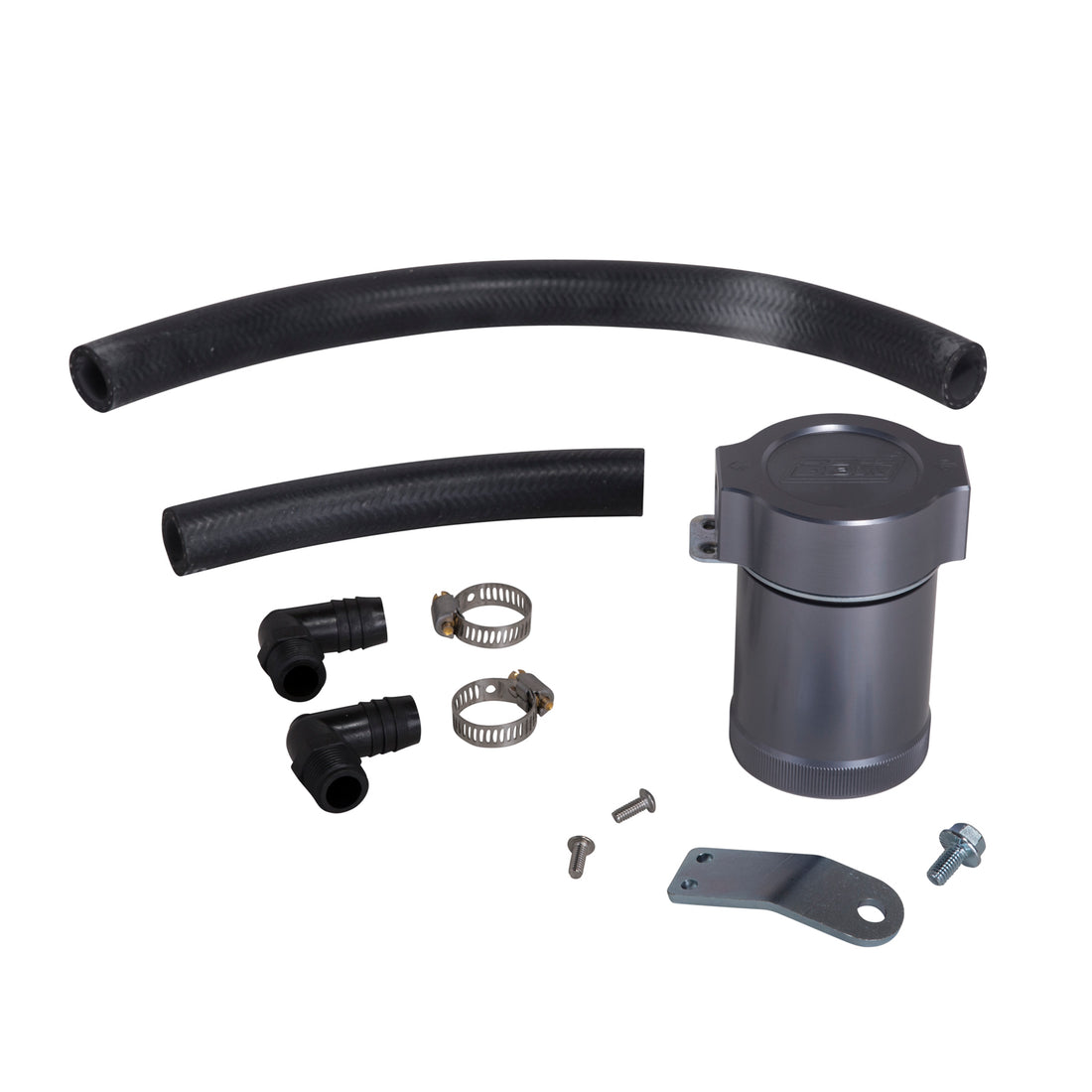 BBK Performance Parts 1895 - 2005-2010 MUSTANG V6 CNC BILLET ALUMINUM OIL SEPARATOR KIT (PASSENGER SIDE) 1