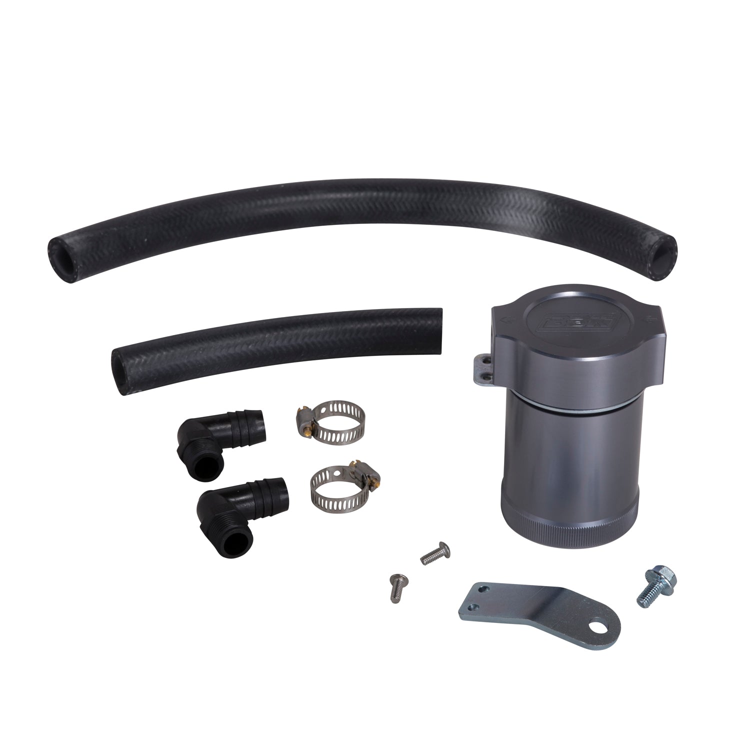 BBK Performance Parts 1895 - 2005-2010 MUSTANG V6 CNC BILLET ALUMINUM OIL SEPARATOR KIT (PASSENGER SIDE) 1