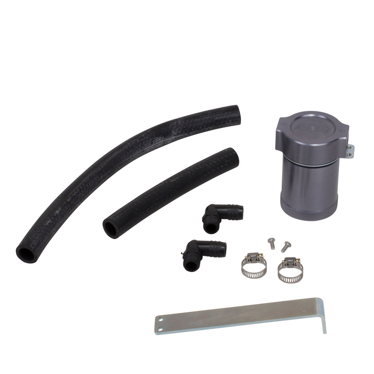 BBK Performance Parts 1896 - 2011-2014 MUSTANG GT CNC BILLET ALUMINUM OIL SEPARATOR KIT (PASSENGER SIDE) 1