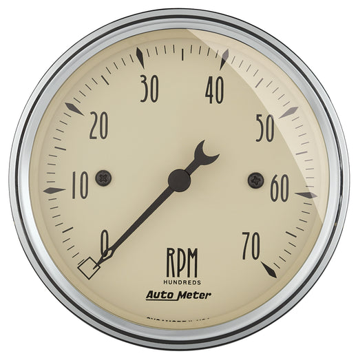 AutoMeter 1898 3-1/8" IN-DASH TACHOMETER, 0-7,000 RPM, ANTIQUE BEIGE