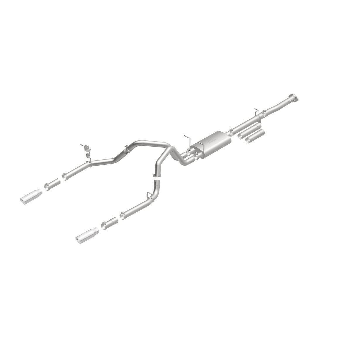 MagnaFlow Exhaust Products 19027 - Street Series Polished Cat-Back System 1
