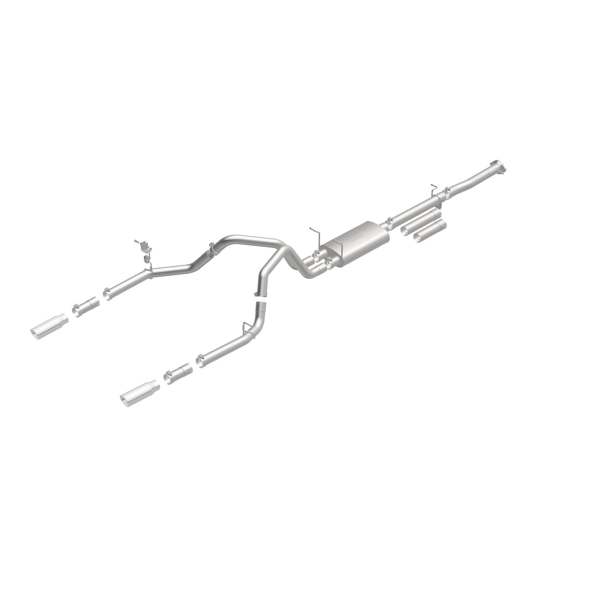 MagnaFlow Exhaust Products 19027 - Street Series Polished Cat-Back System 2