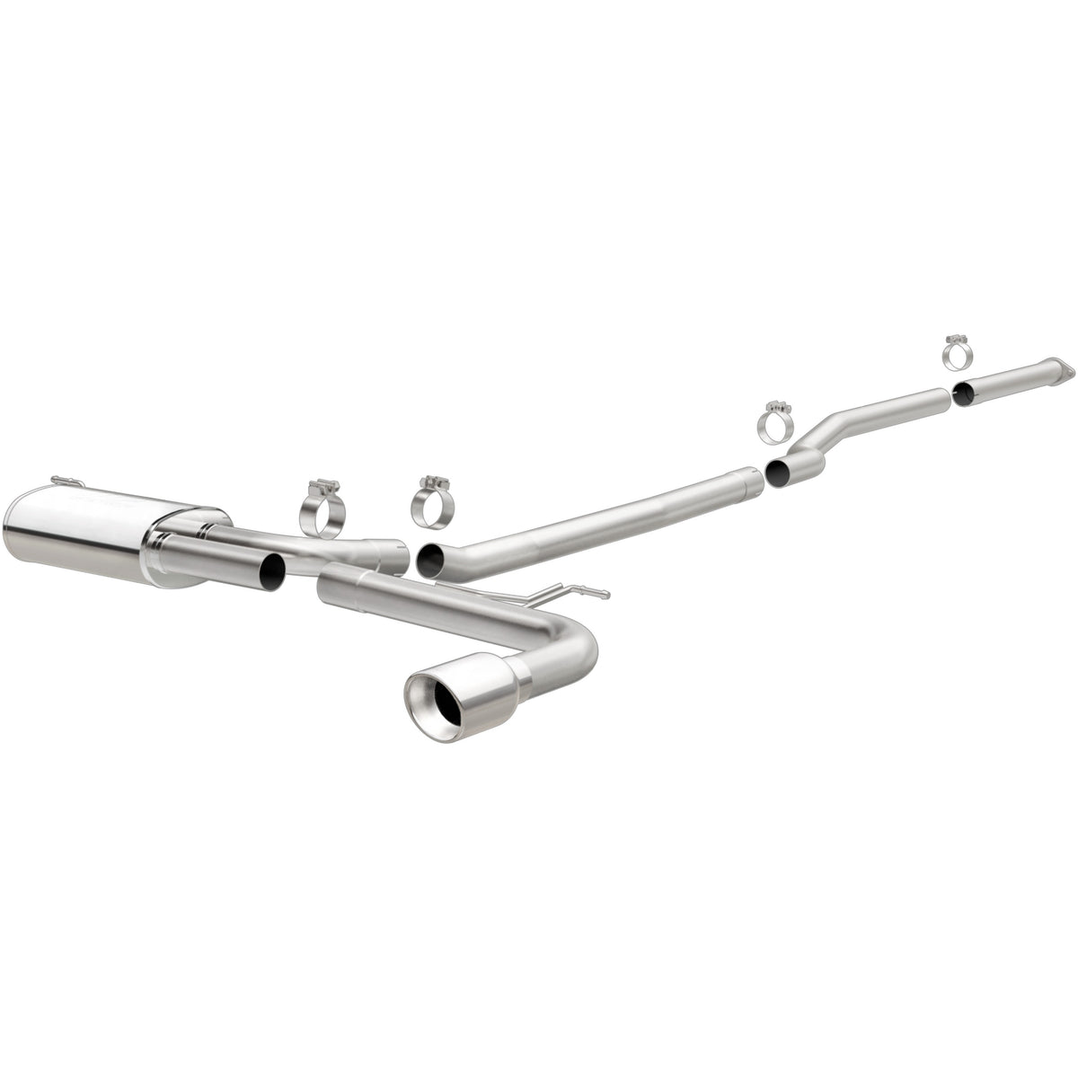 MagnaFlow Exhaust Products 19096 - Street Series Polished Cat-Back System 1