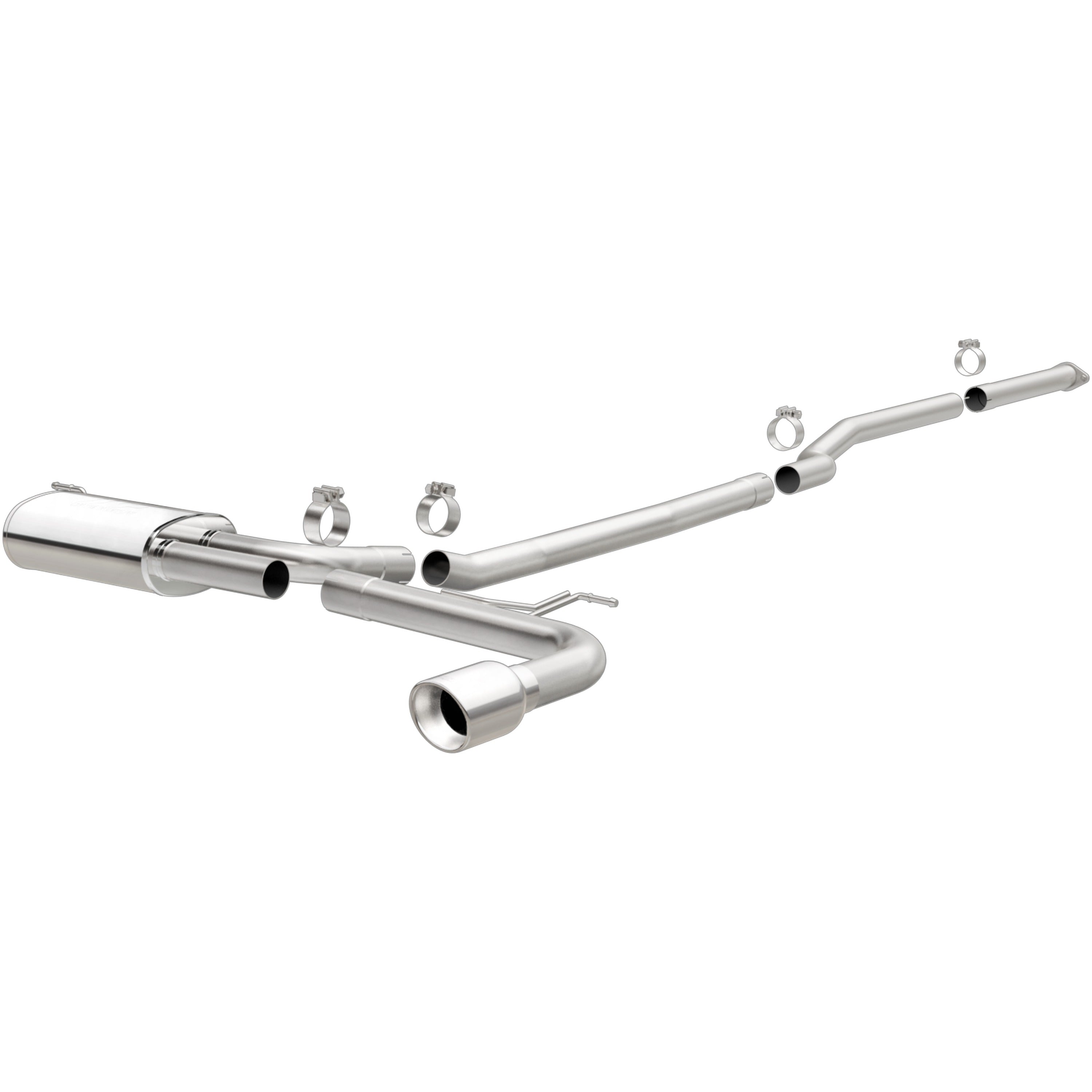 MagnaFlow Exhaust Products 19096 - Street Series Polished Cat-Back System 1