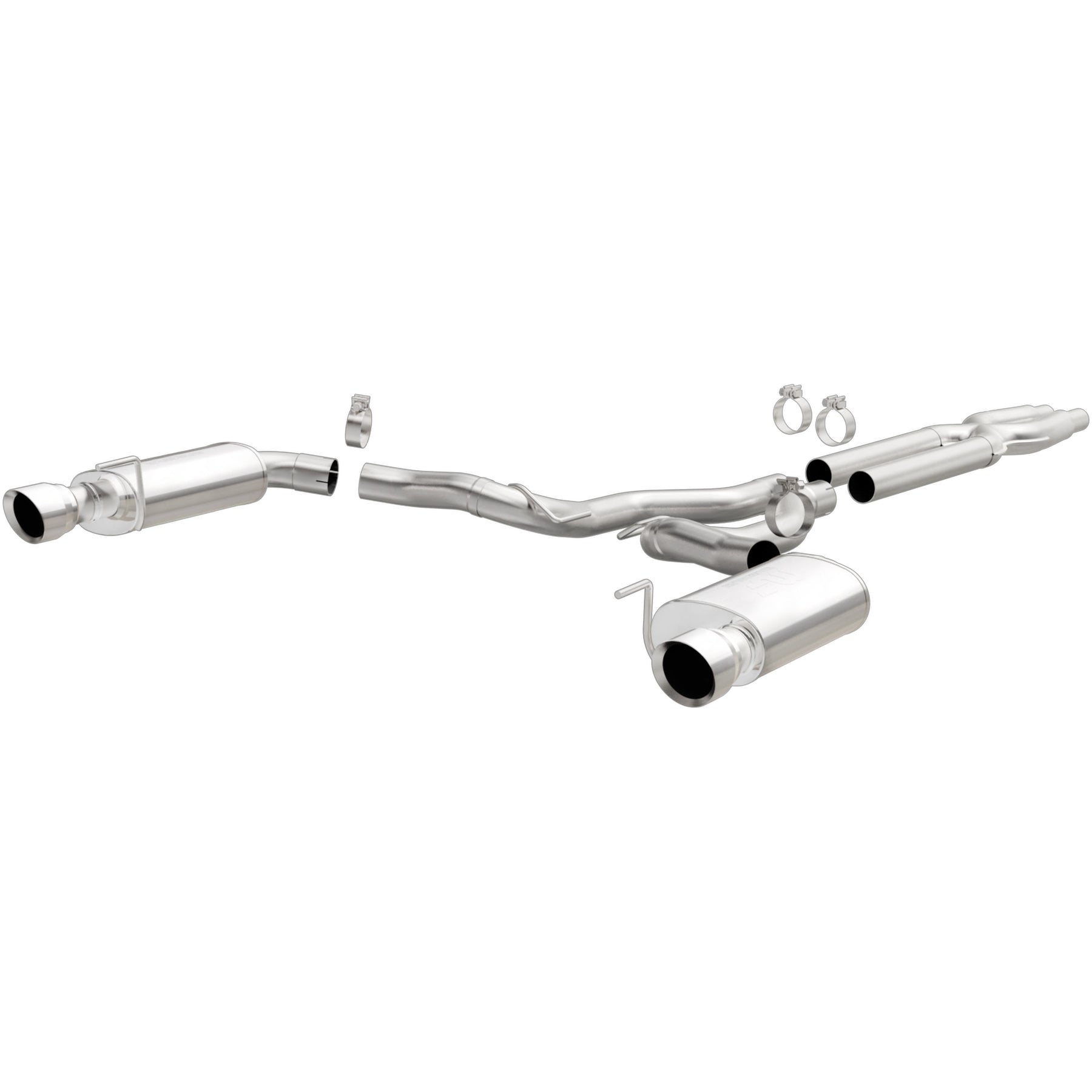 MagnaFlow Exhaust Products 19100 - Street Series Polished Cat-Back System 1
