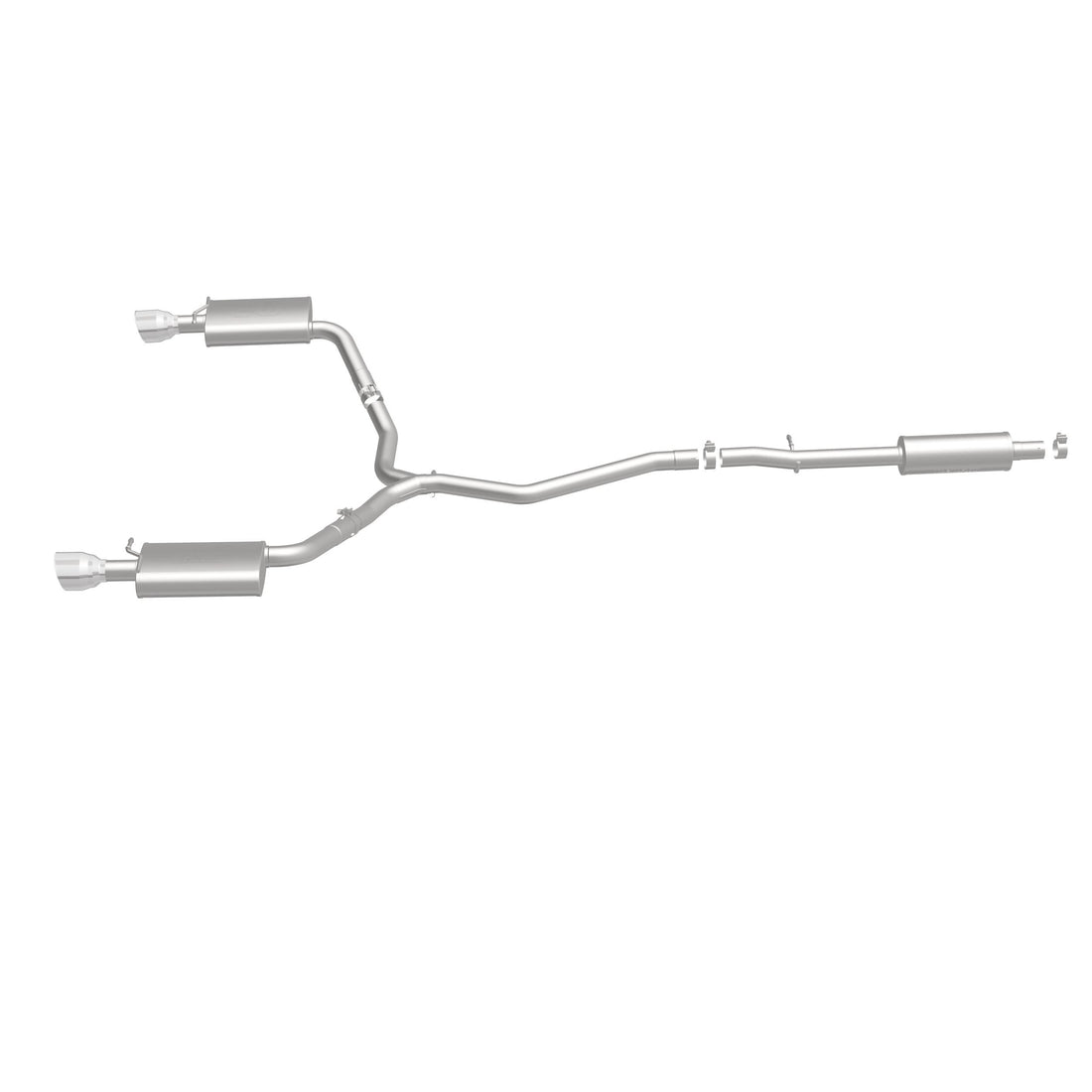 MagnaFlow Exhaust Products 19111 - Street Series Polished Cat-Back System