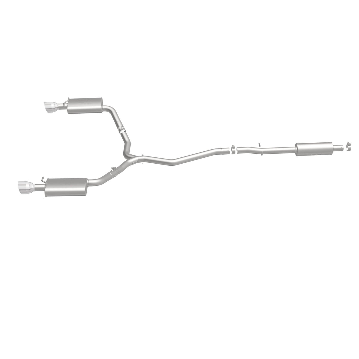 MagnaFlow Exhaust Products 19111 - Street Series Polished Cat-Back System