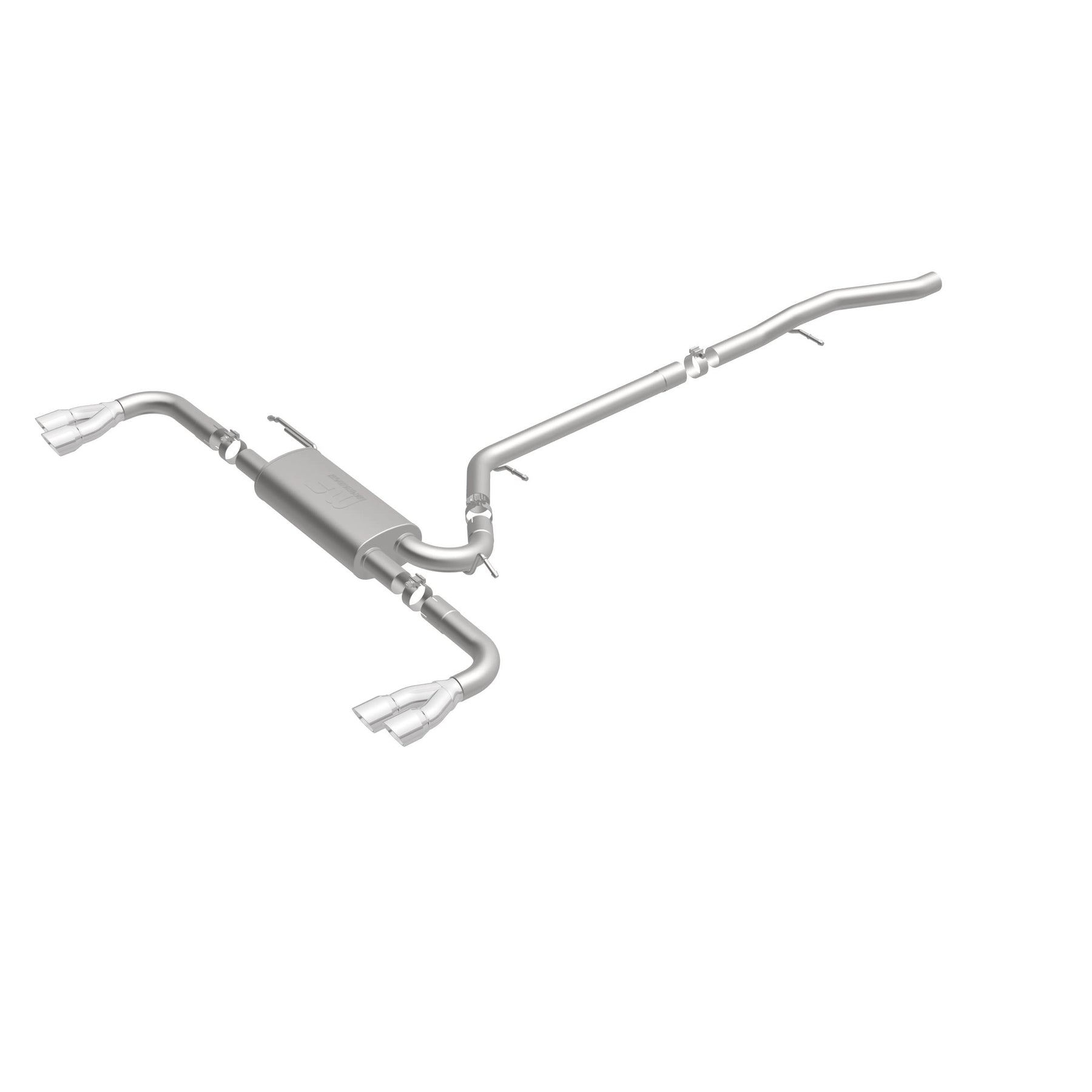 MagnaFlow Exhaust Products 19114 - Street Series Polished Cat-Back System