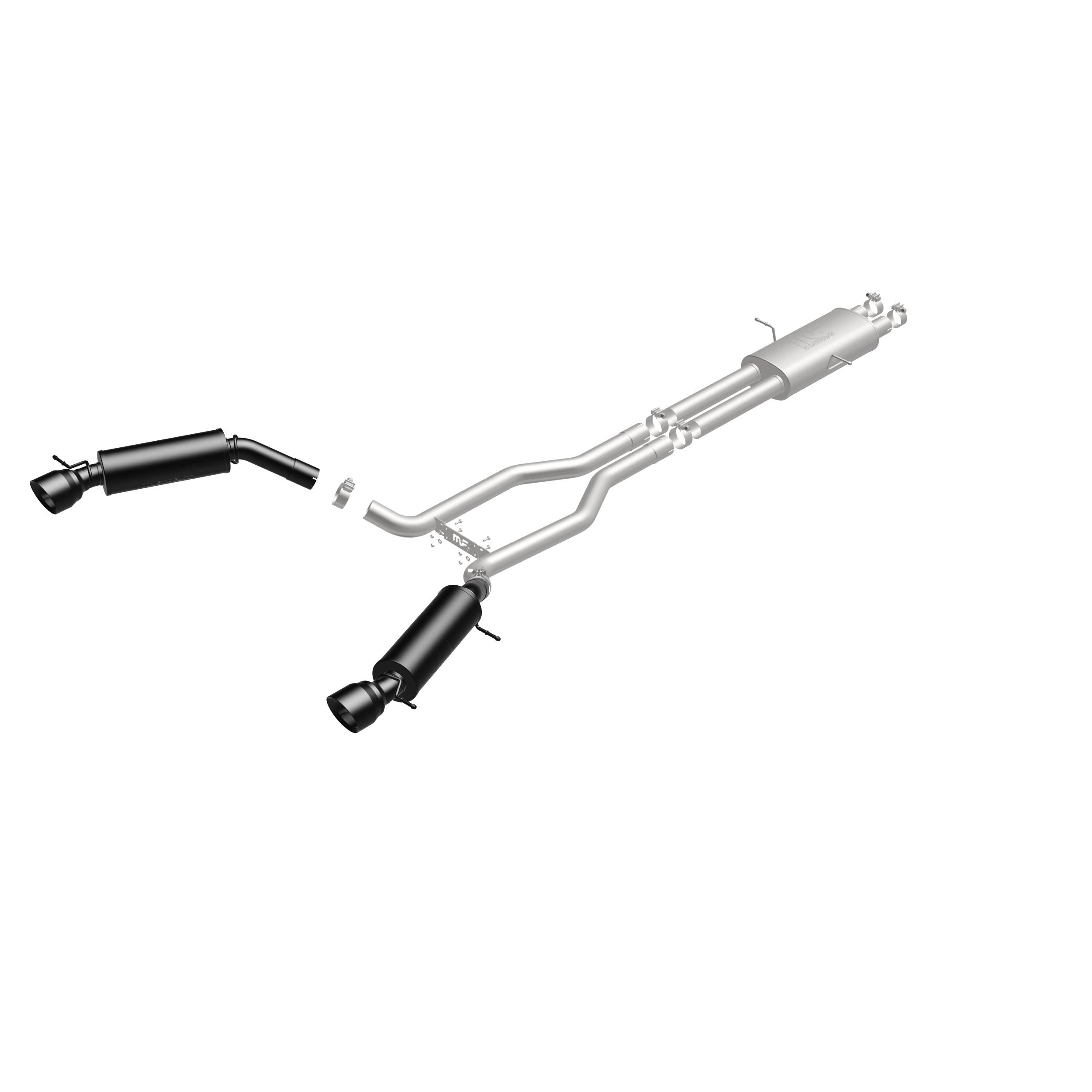 MagnaFlow Exhaust Products 19123 - Touring Series Black Coated Cat-Back System 1