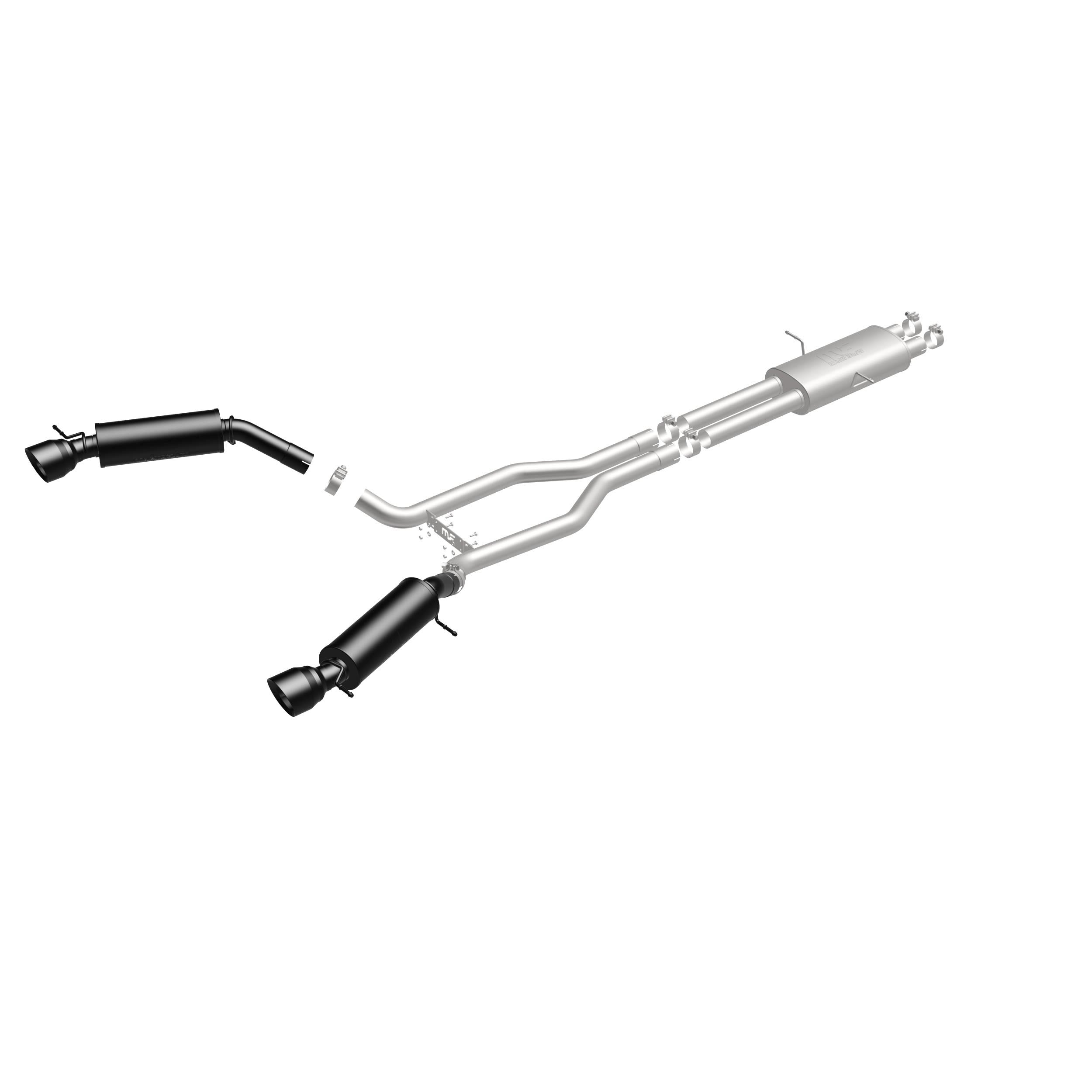 MagnaFlow Exhaust Products 19123 - Touring Series Black Coated Cat-Back System 3