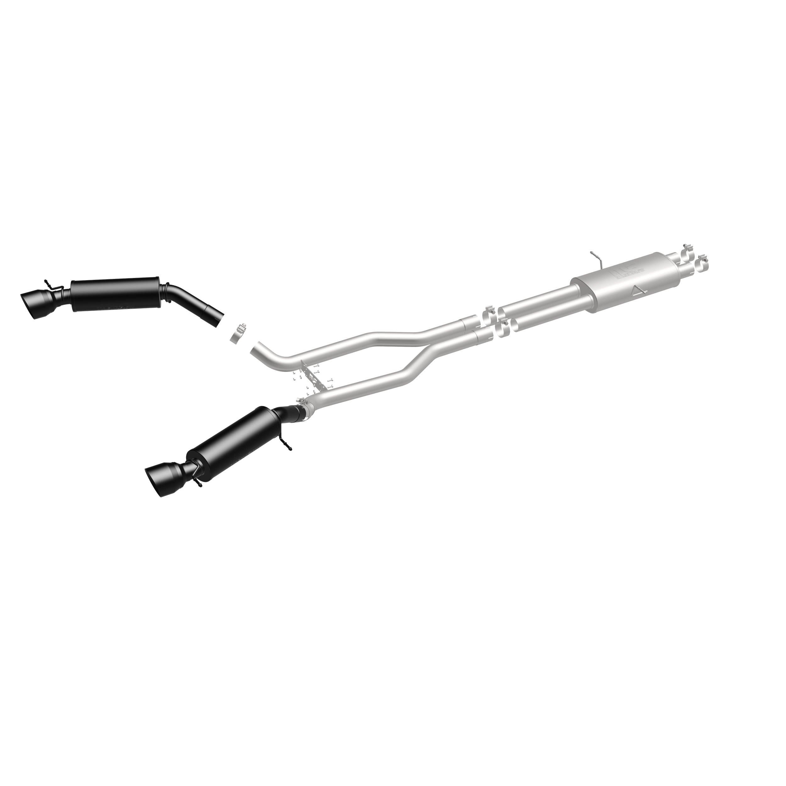 MagnaFlow Exhaust Products 19123 - Touring Series Black Coated Cat-Back System 4