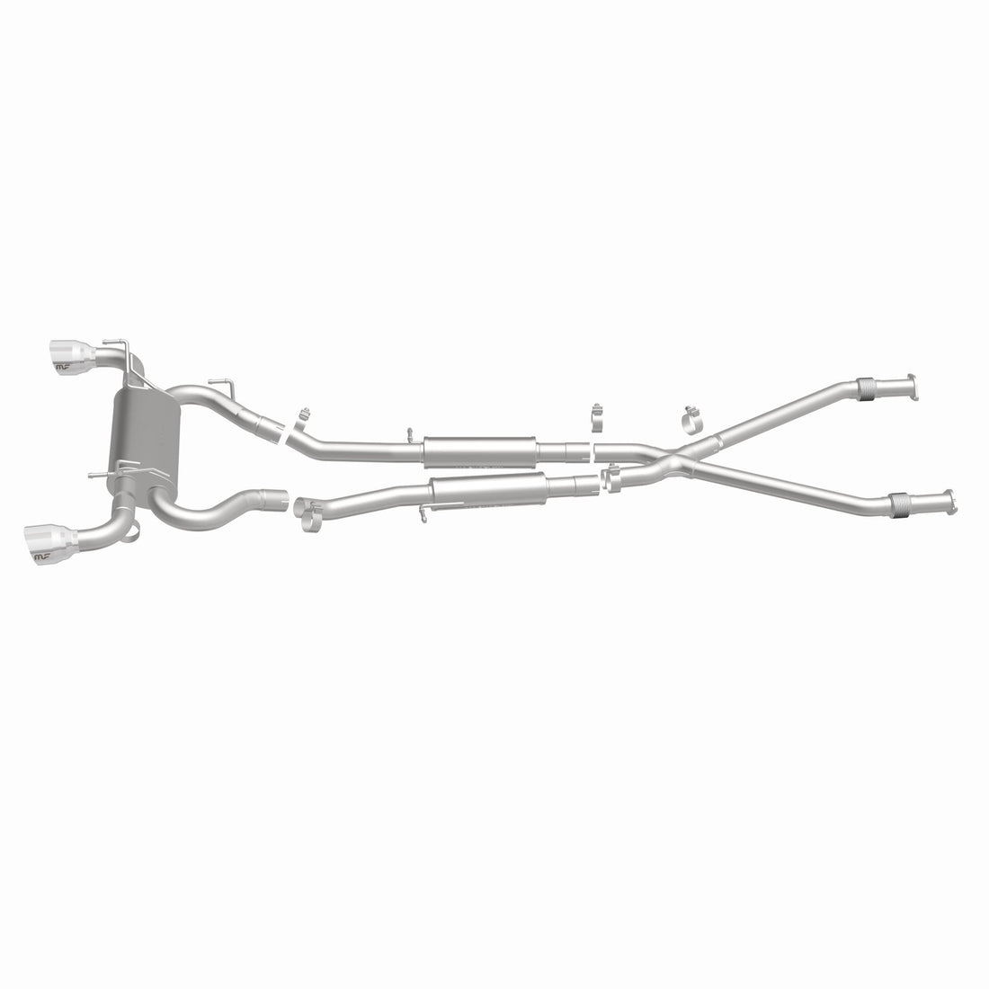 MagnaFlow Exhaust Products 19135 - Street Series Polished Cat-Back System