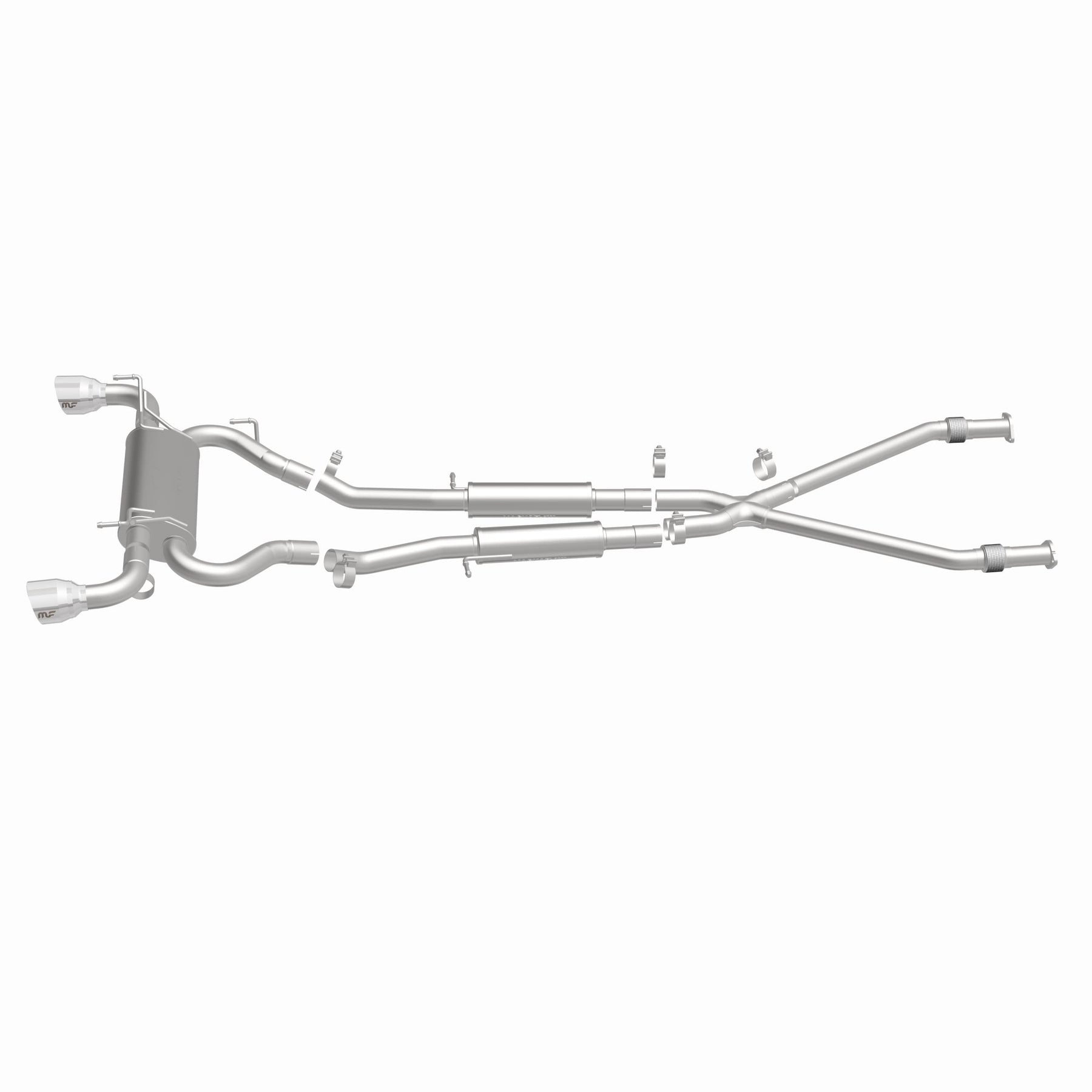 MagnaFlow Exhaust Products 19135 - Street Series Polished Cat-Back System