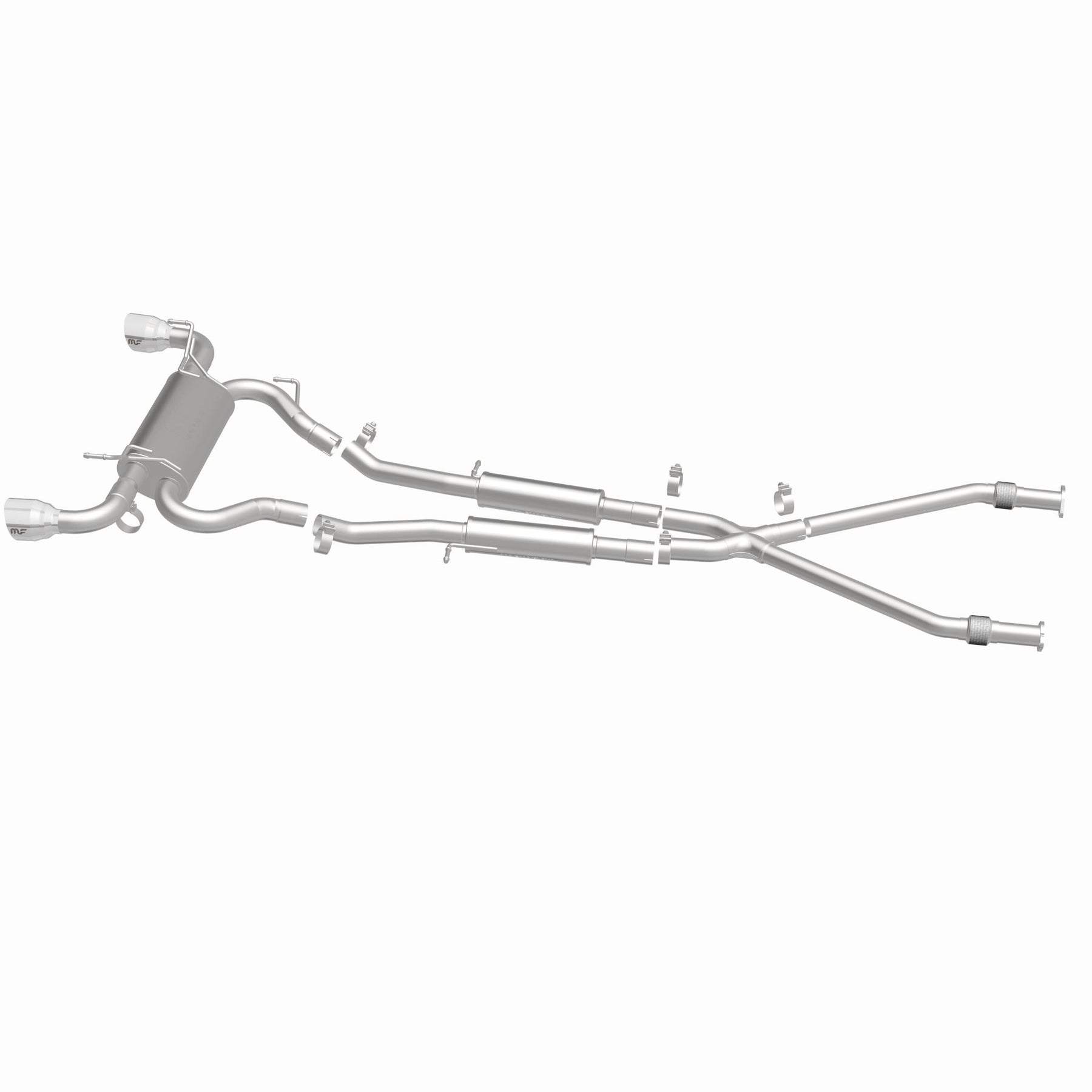 MagnaFlow Exhaust Products 19135 - Street Series Polished Cat-Back System