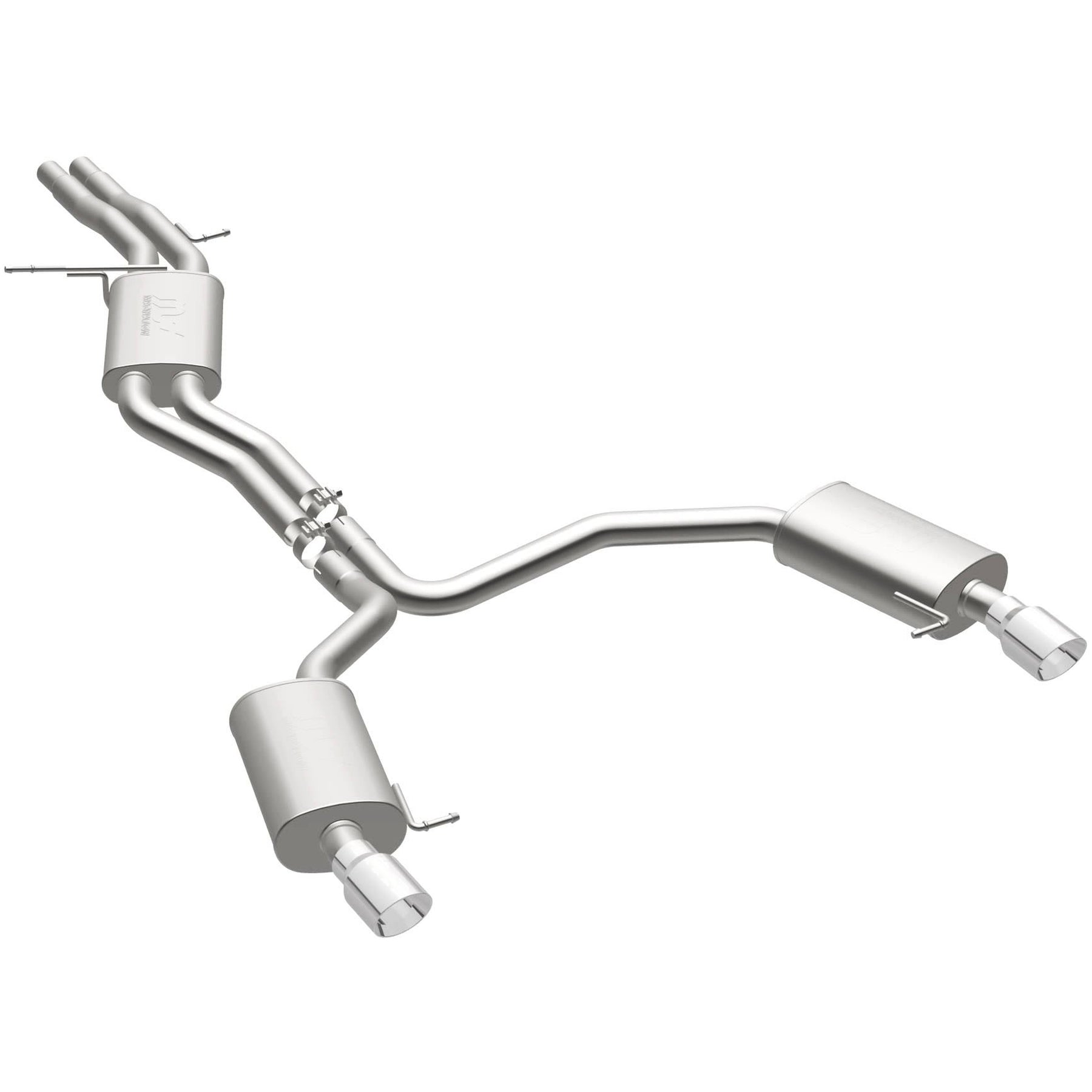 MagnaFlow Exhaust Products 19159 - Touring Series Polished Cat-Back System