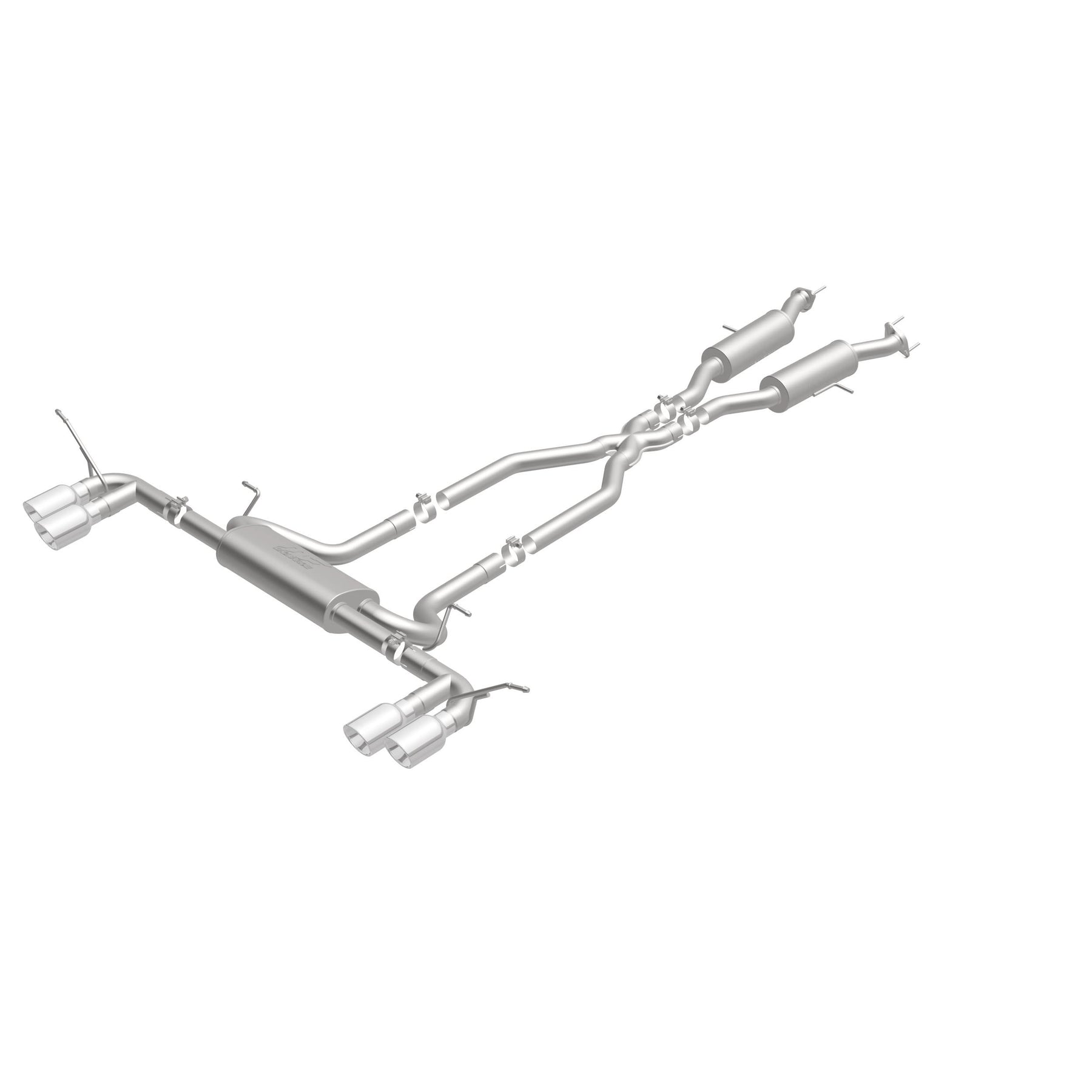 MagnaFlow Exhaust Products 19193 - Street Series Polished Cat-Back System