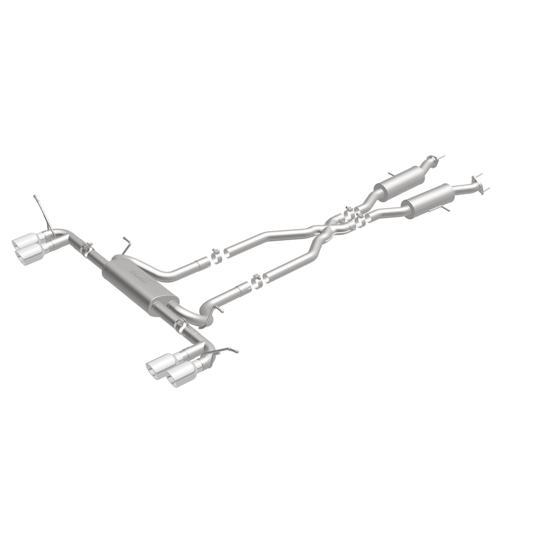 MagnaFlow Exhaust Products 19193 - Street Series Polished Cat-Back System