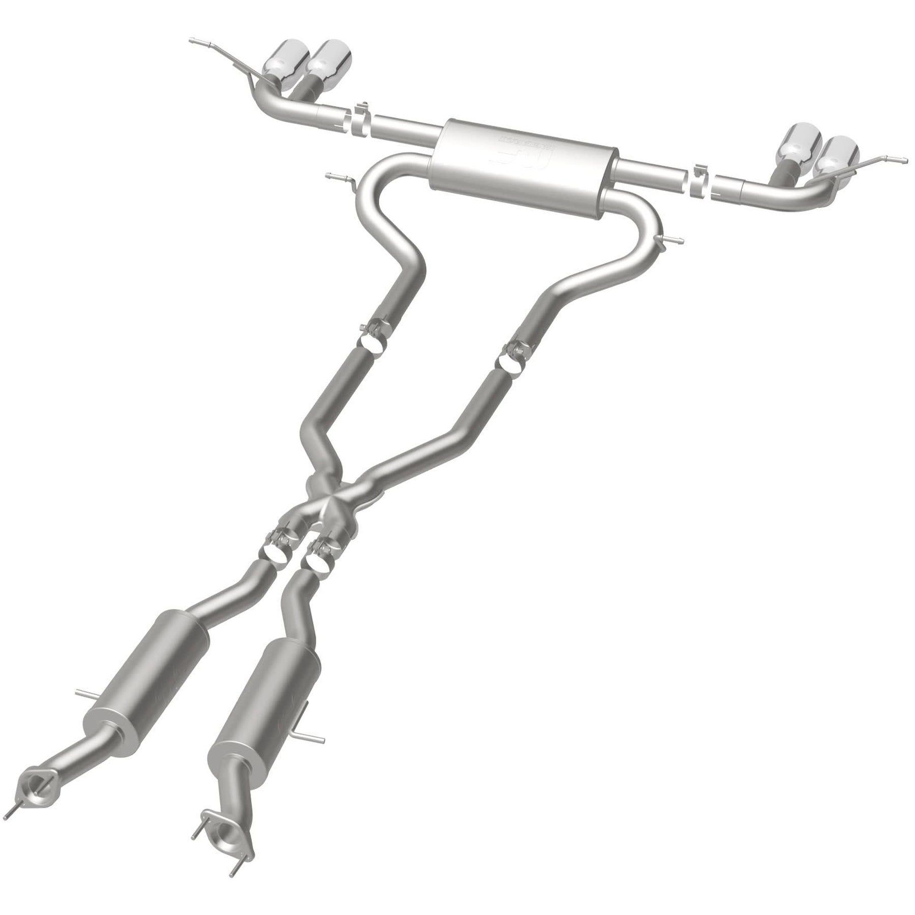 MagnaFlow Exhaust Products 19193 - Street Series Polished Cat-Back System 1
