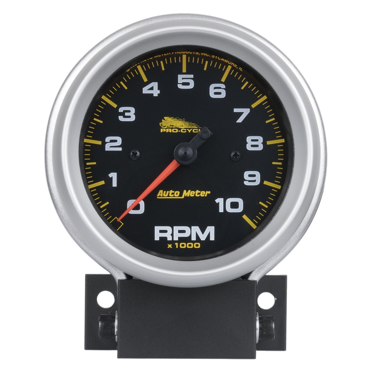 AutoMeter 19202 - GAUGE, TACH, 3 3/4", 10K RPM, 2 & 4 CYLINDER, BLACK, PRO-CYCLE 3