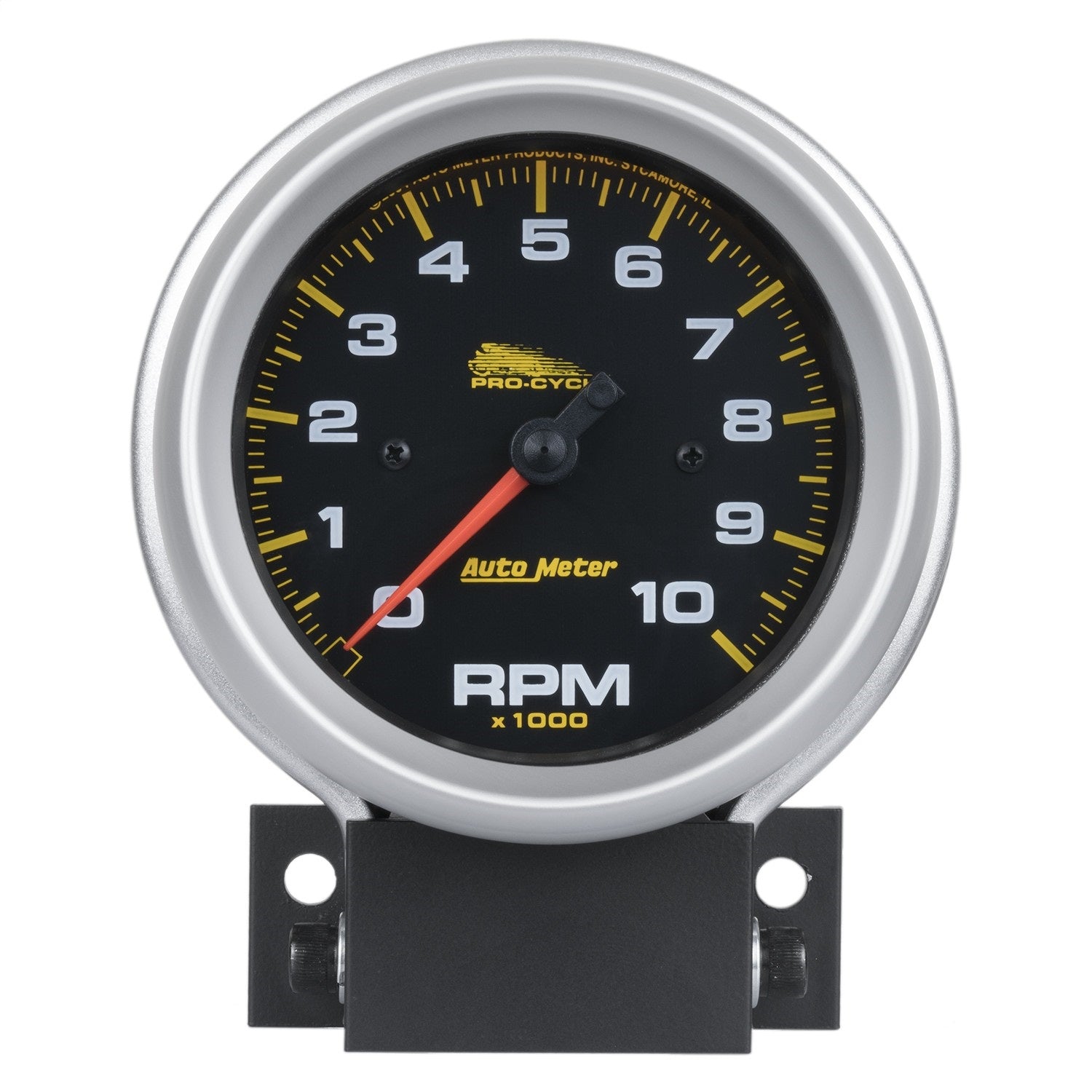 AutoMeter 19202 - GAUGE, TACH, 3 3/4", 10K RPM, 2 & 4 CYLINDER, BLACK, PRO-CYCLE 3