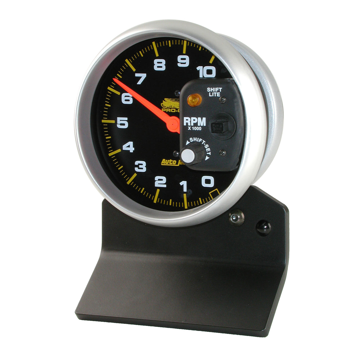 AutoMeter 19208 - GAUGE, TACH, 5", 10K RPM, W/ SHIFT-LITE 2 & 4 CYLINDER, BLACK, PRO-CYCLE 3