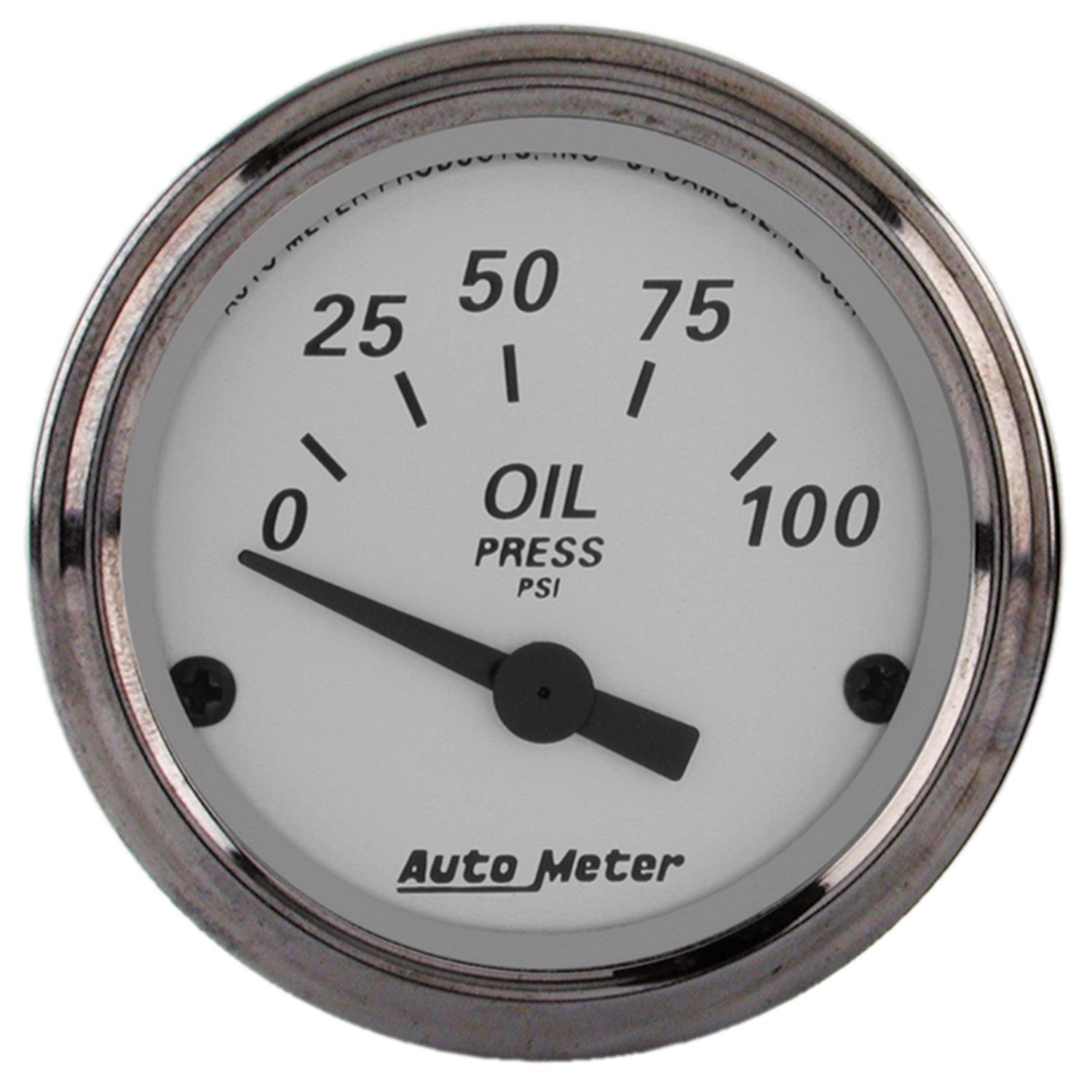 AutoMeter 1928 - GAUGE, OIL PRESS, 2 1/16", 100PSI, ELEC, AMERICAN PLATINUM 3