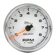 AutoMeter 19307 - GAUGE, TACH, 2 5/8", 8K RPM, 2&4 CYLINDER, WHITE, PRO-CYCLE 3
