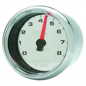 AutoMeter 19308 - GAUGE, TACH, 2-5/8", 8K RPM, 2&4 CYLINDER, CHROME, PRO-CYCLE 4