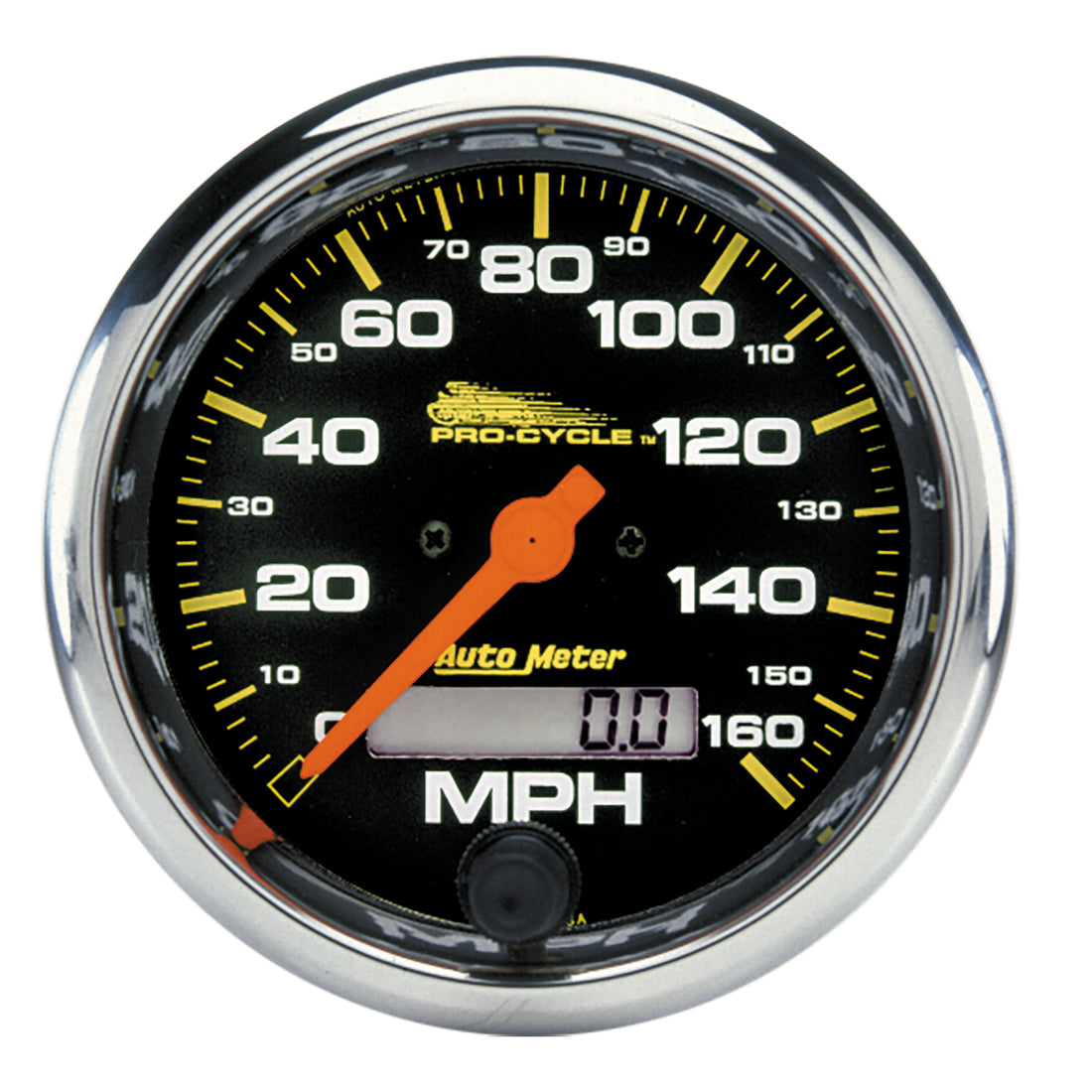 AutoMeter 19354 - GAUGE, SPEEDO, 3 3/4", 160 MPH, ELEC, BLACK, PRO-CYCLE 3