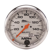 AutoMeter 19356 - GAUGE, SPEEDO, 3 3/4", 160 MPH, ELEC, SILVER, PRO-CYCLE 3