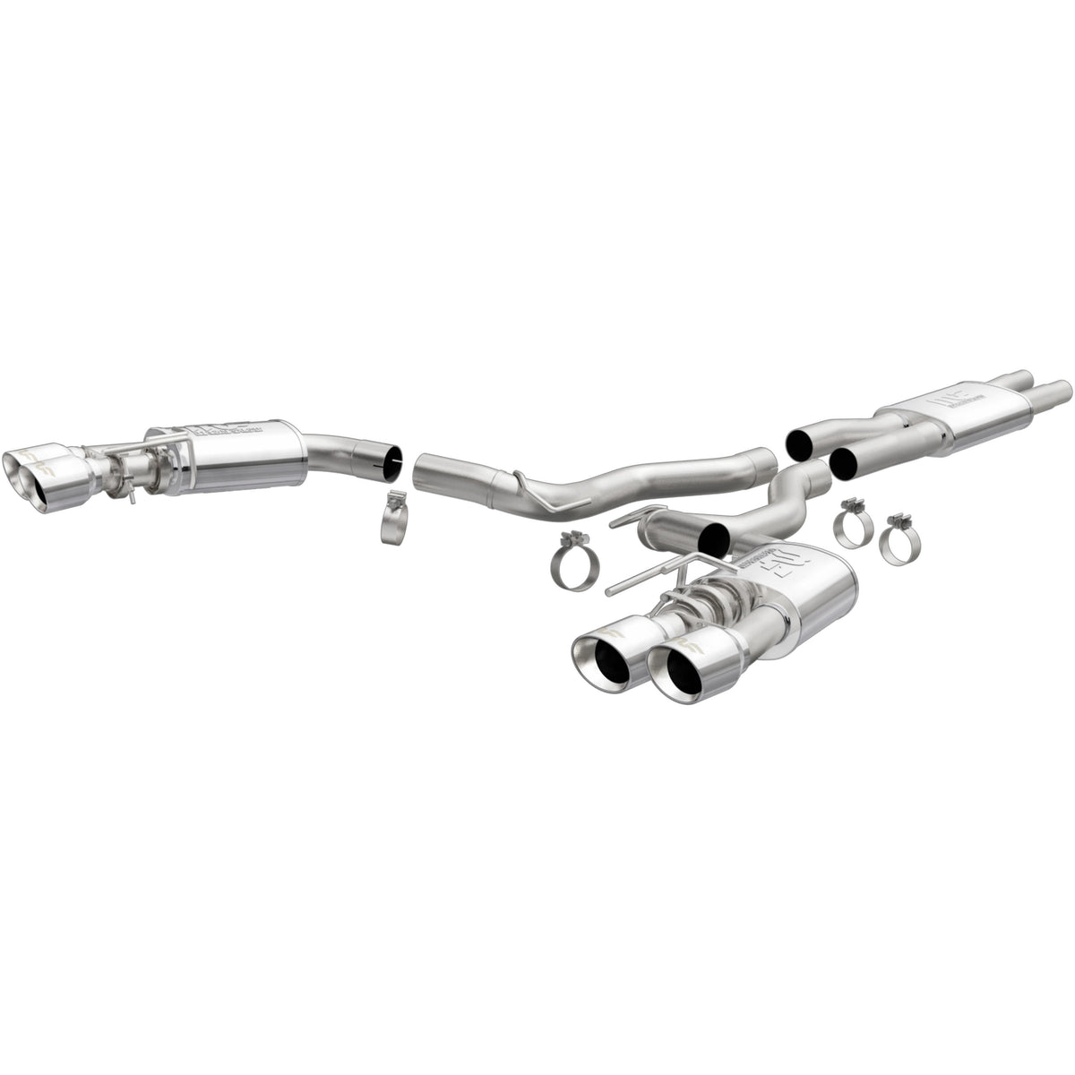 MagnaFlow Exhaust Products 19370 - Street Series Polished Cat-Back System 1