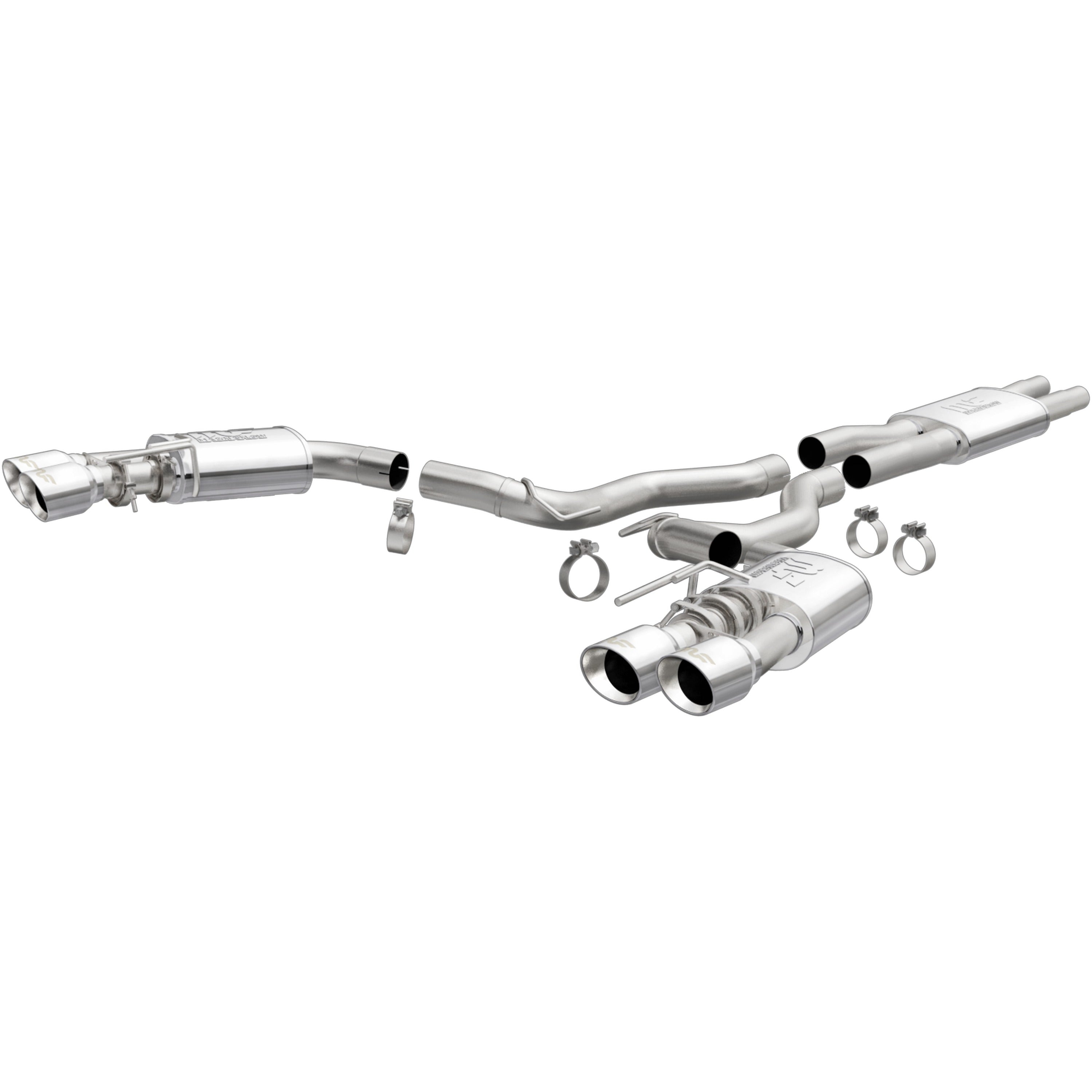 MagnaFlow Exhaust Products 19370 - Street Series Polished Cat-Back System 1