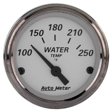 AutoMeter 1938 - GAUGE, WATER TEMP, 2 1/16", 250?F, ELEC, AMERICAN PLATINUM 3