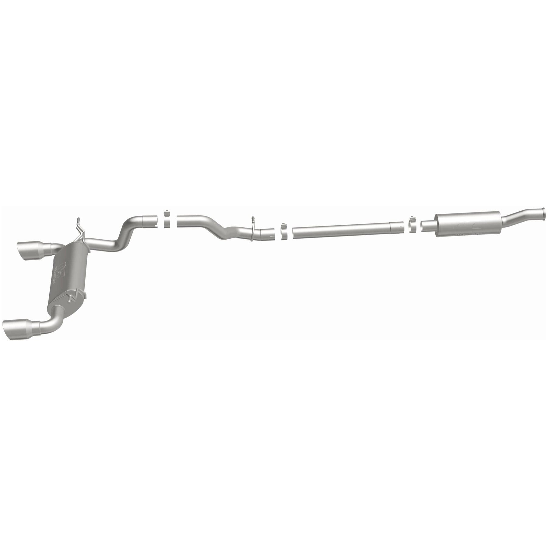 MagnaFlow Exhaust Products 19416 - Street Series Polished Cat-Back System