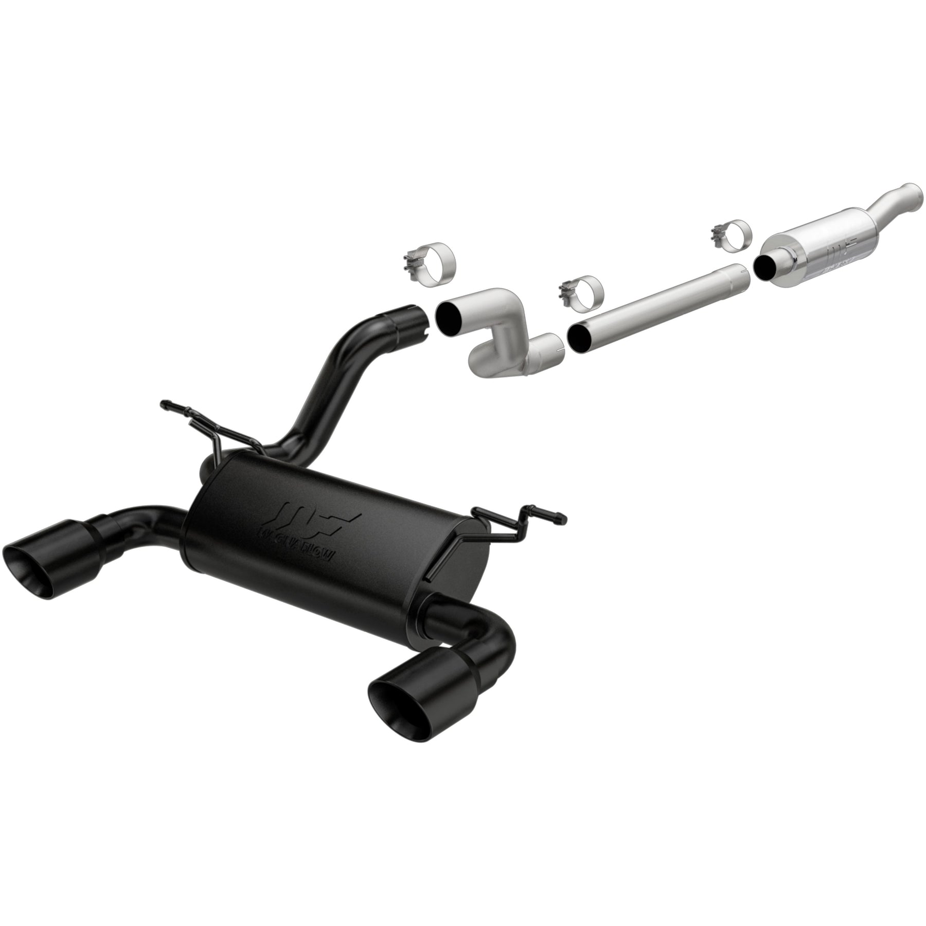 MagnaFlow Exhaust Products 19417 - Street Series Black Coated Cat-Back System 5