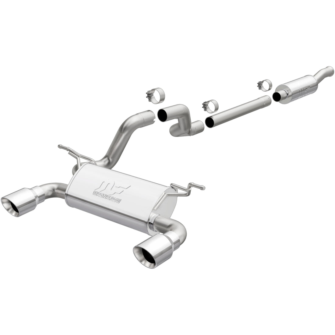 MagnaFlow Exhaust Products 19438 - Street Series Polished Cat-Back System 3