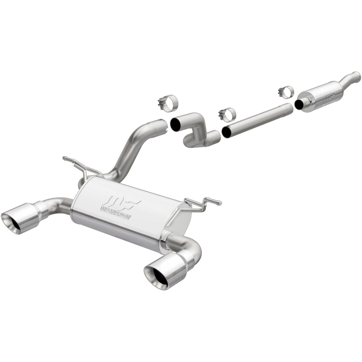 MagnaFlow Exhaust Products 19438 - Street Series Polished Cat-Back System 3