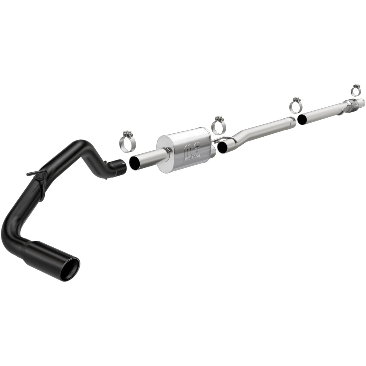 MagnaFlow Exhaust Products 19452 - Street Series Black Coated Cat-Back System 1