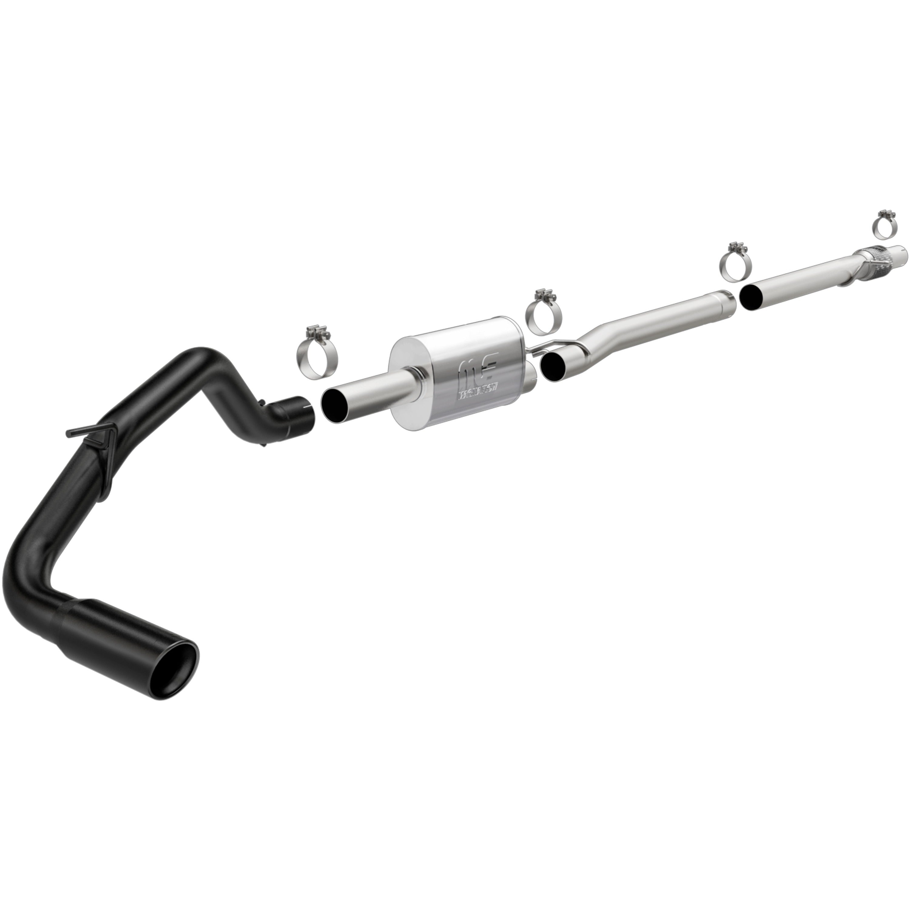 MagnaFlow Exhaust Products 19452 - Street Series Black Coated Cat-Back System 1