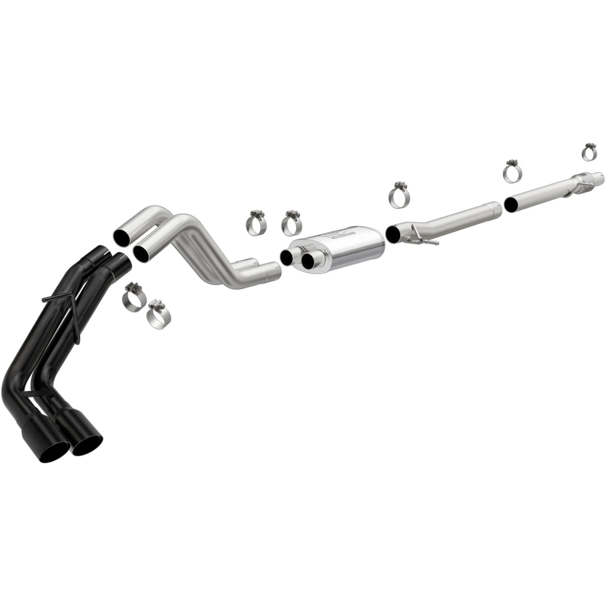 MagnaFlow Exhaust Products 19454 - Street Series Black Coated Cat-Back System 1