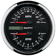 AutoMeter 19466 - GAUGE, TACH/SPEEDO, 4 1/2", 8K RPM/120 MPH, BLACK, PRO-CYCLE 3
