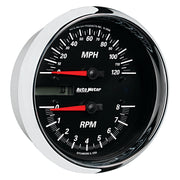 AutoMeter 19466 - GAUGE, TACH/SPEEDO, 4 1/2", 8K RPM/120 MPH, BLACK, PRO-CYCLE 4