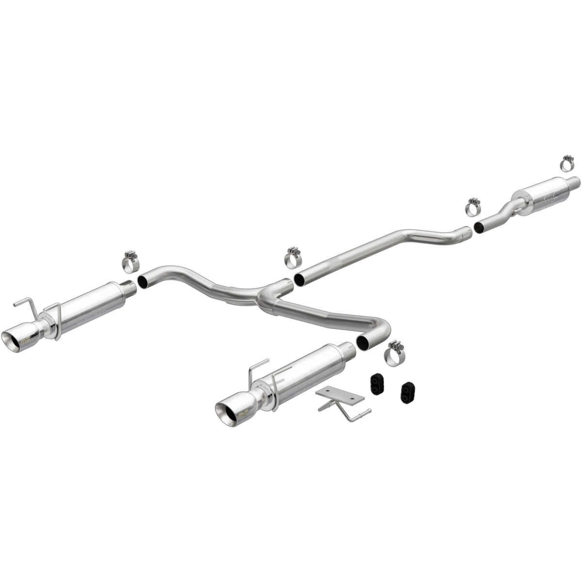 MagnaFlow Exhaust Products 19480 - Street Series Polished Cat-Back System 1