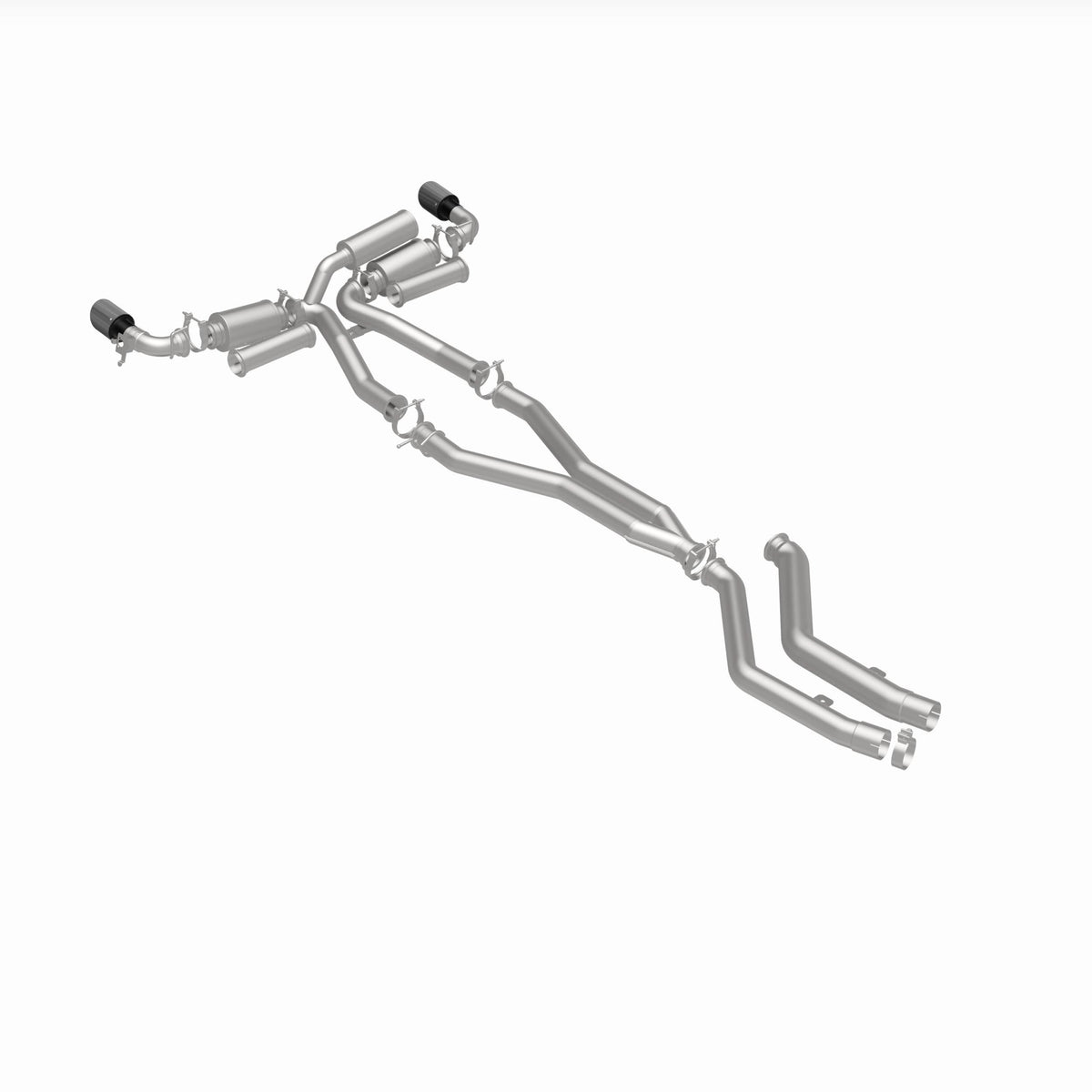 MagnaFlow Exhaust Products 19495 - xMOD Series Carbon Fiber Tips Cat-Back System 1