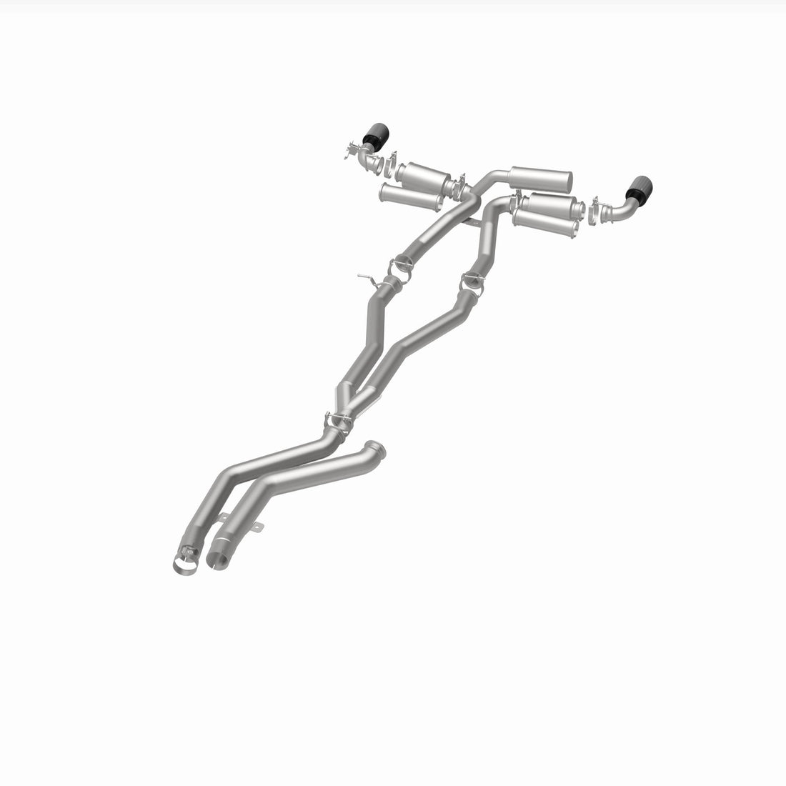 MagnaFlow Exhaust Products 19495 - xMOD Series Carbon Fiber Tips Cat-Back System 4