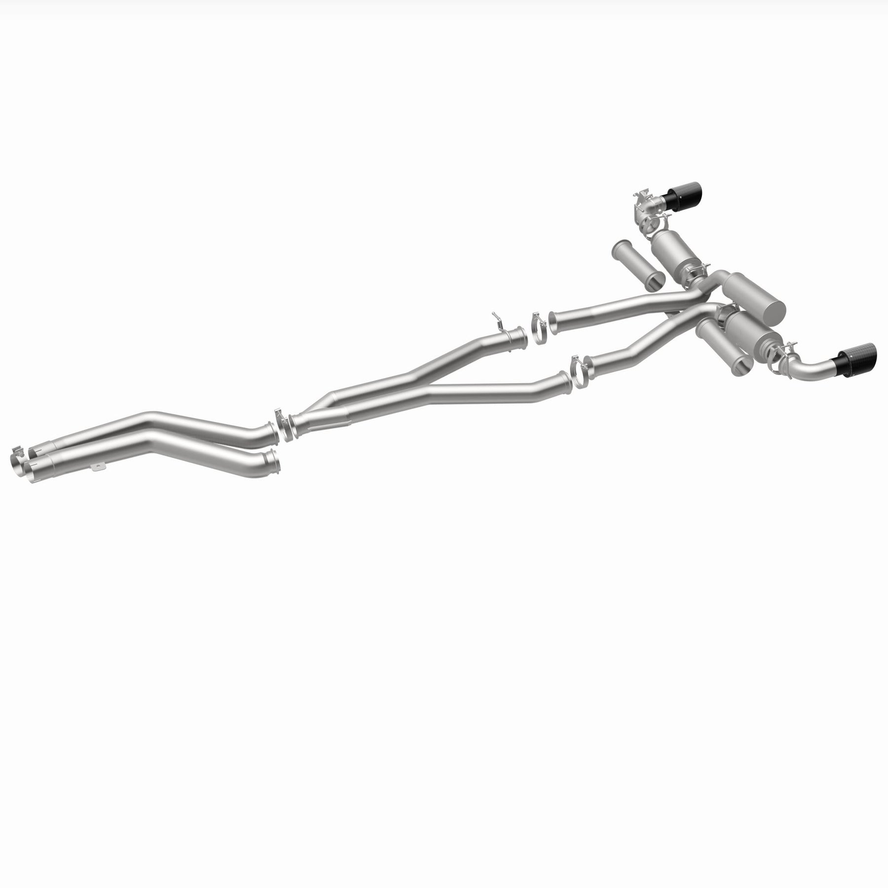 MagnaFlow Exhaust Products 19495 - xMOD Series Carbon Fiber Tips Cat-Back System